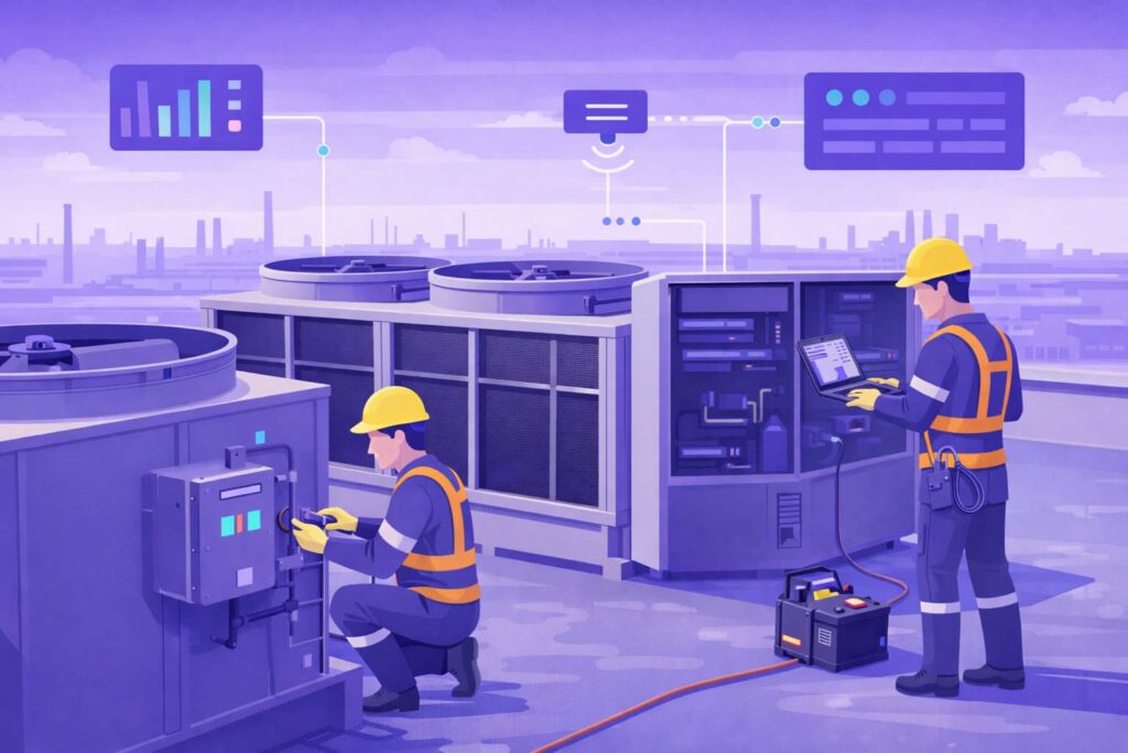 Manutenção preditiva HVAC ROI em equipamentos críticos